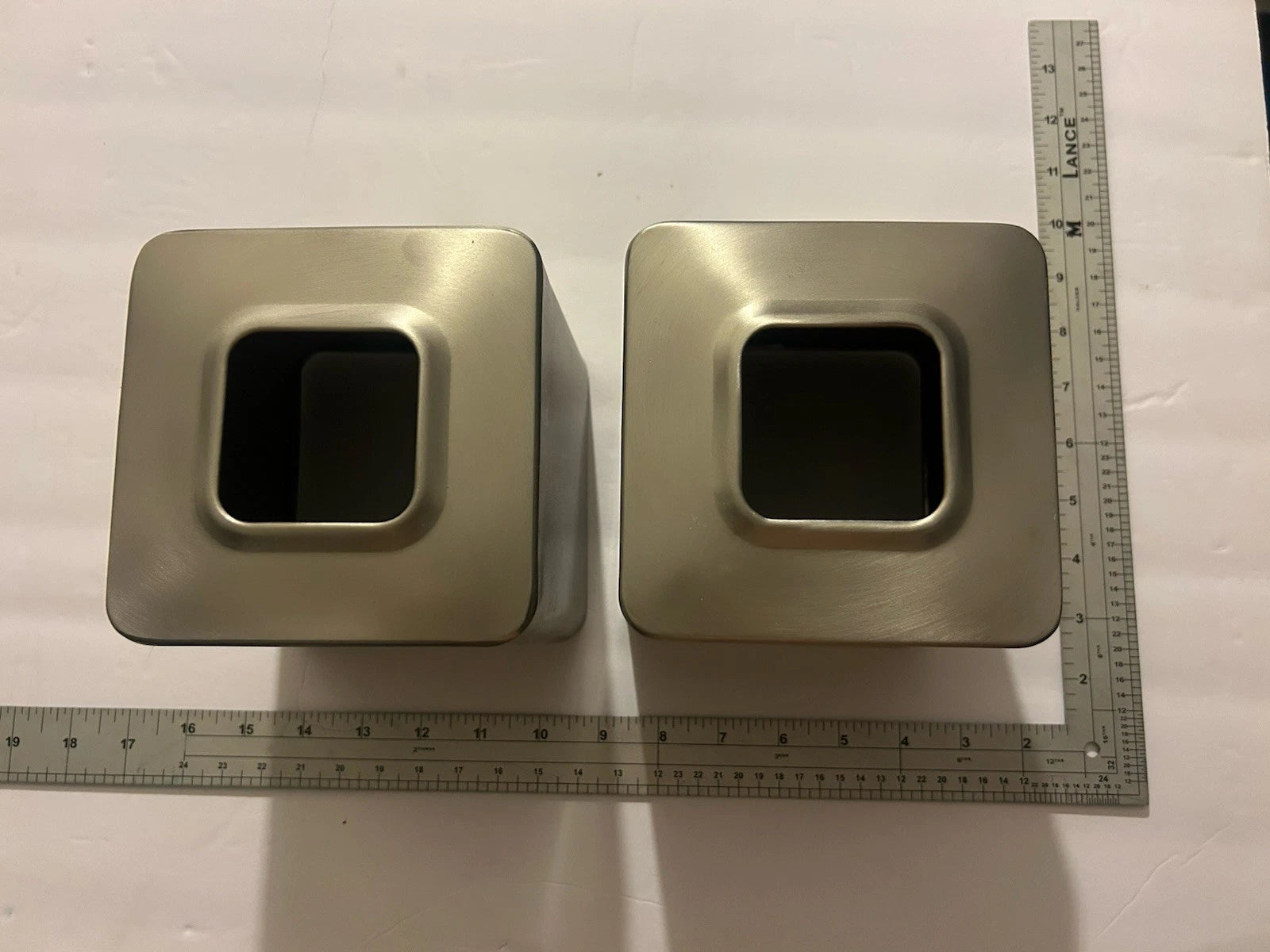 Set of 2 M Design Metal Square Tissue Box Holders | eBay