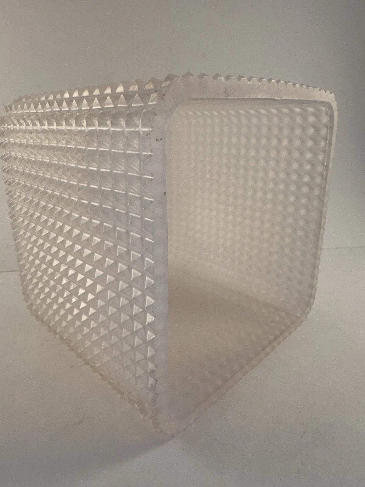 Mike Ally Iridescent Clear/White Quill Diamond Tissue Box Cover Holder | eBay