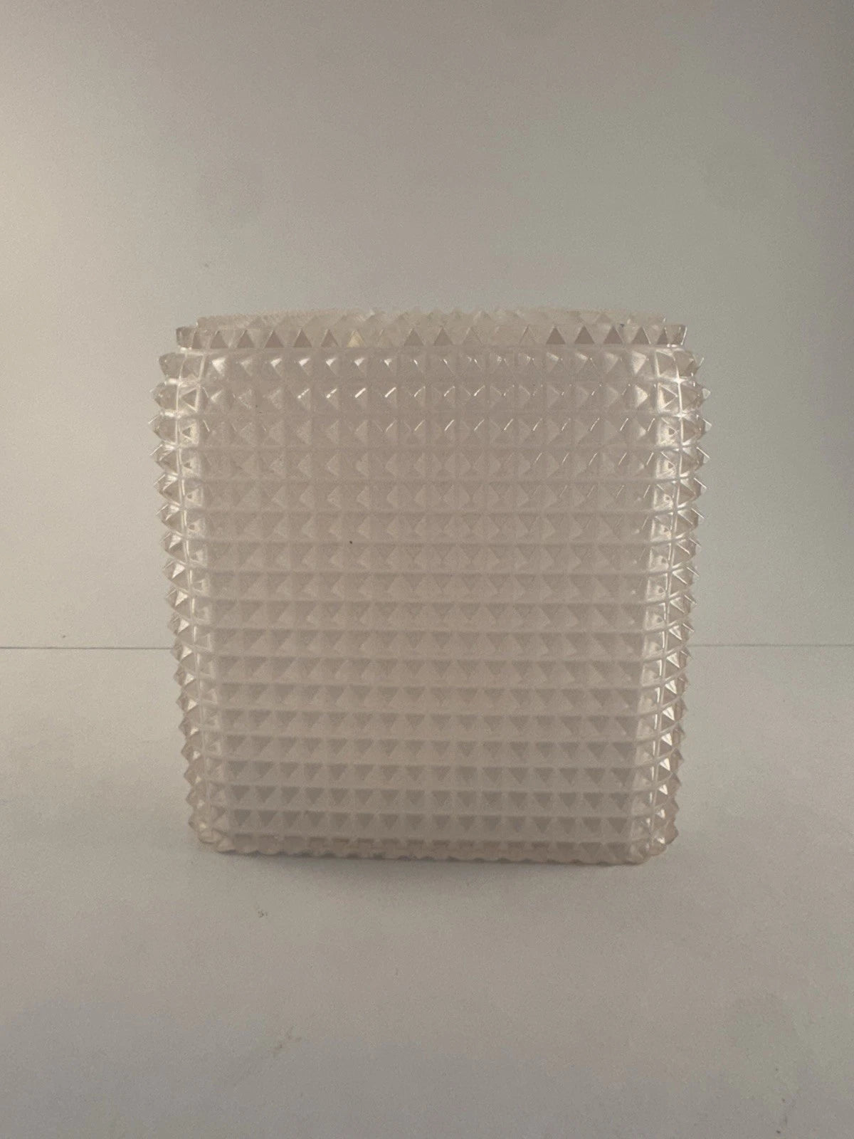Mike Ally Iridescent Clear/White Quill Diamond Tissue Box Cover Holder | eBay