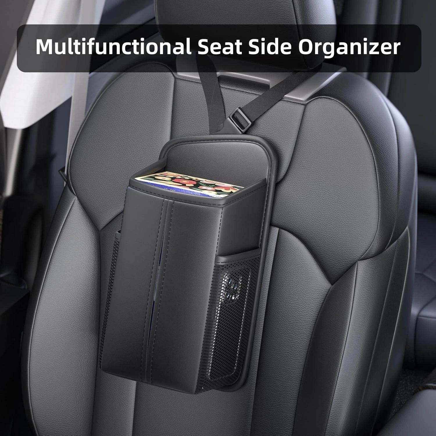 Kleenex 120 Count Tissue Holder - Rectangular Car Seat Storage Box With Mesh Bag | eBay