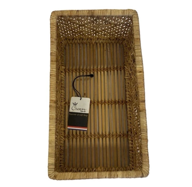 Crown | Fish Woven/Wicker Rattan Tissue Box Decor Brown | eBay