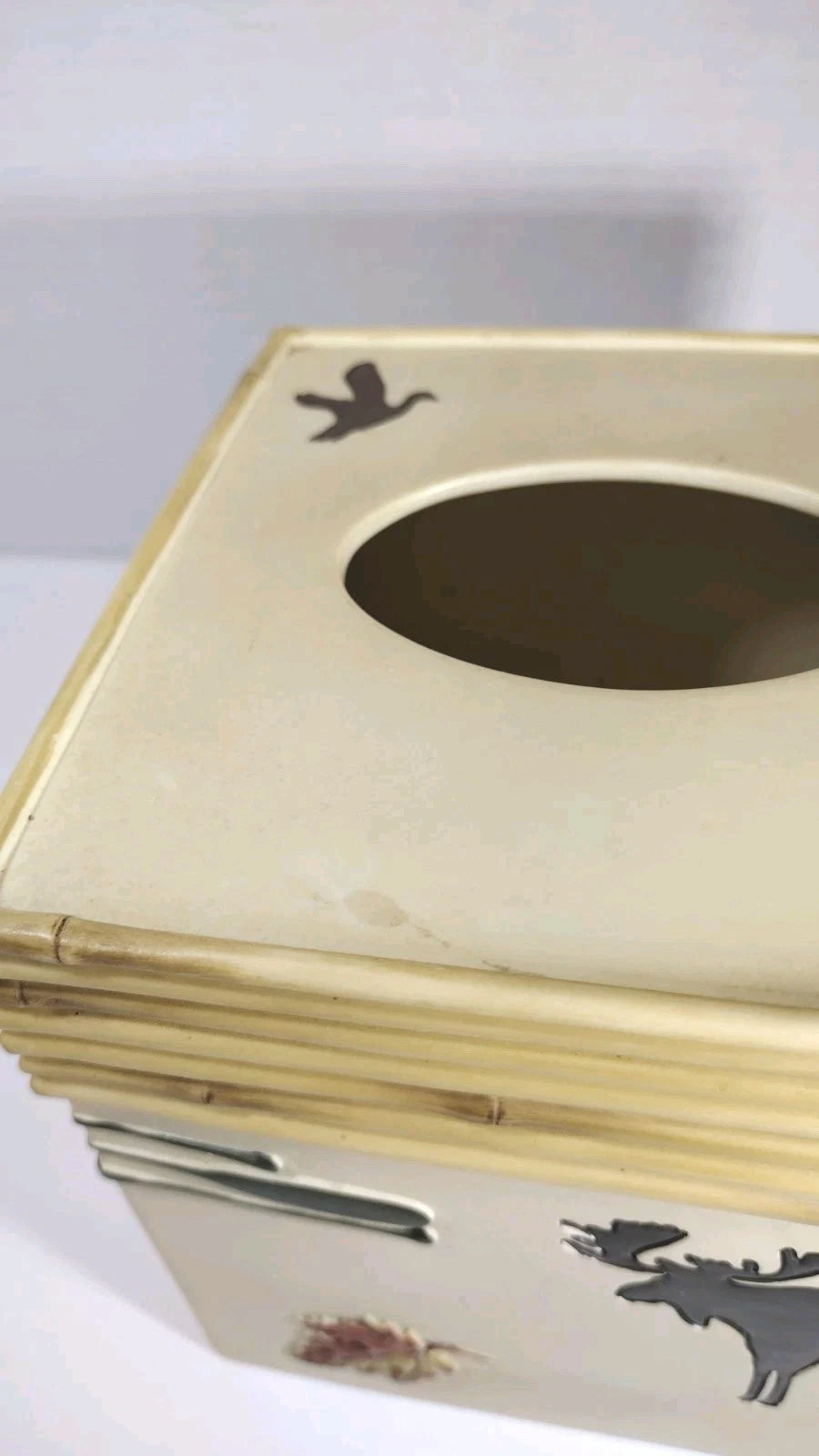 Outdoorsman Square Facial Tissue Cube Cover Bathroom Decor Accessory Cabin Lodge | eBay