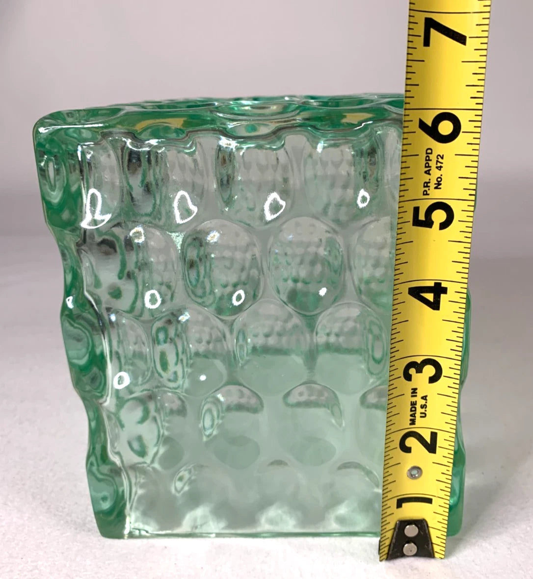 MCM Lucite Acrylic Tissue Box Holder Green Translucent Square Reverse Bubble | eBay