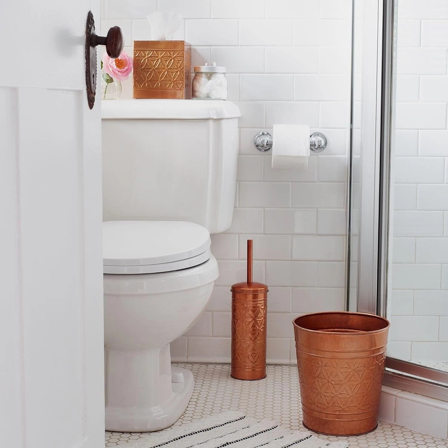 Autumn Alley Copper Tissue Box Cover Square, Copper Bathroom Accessories, Metal | eBay