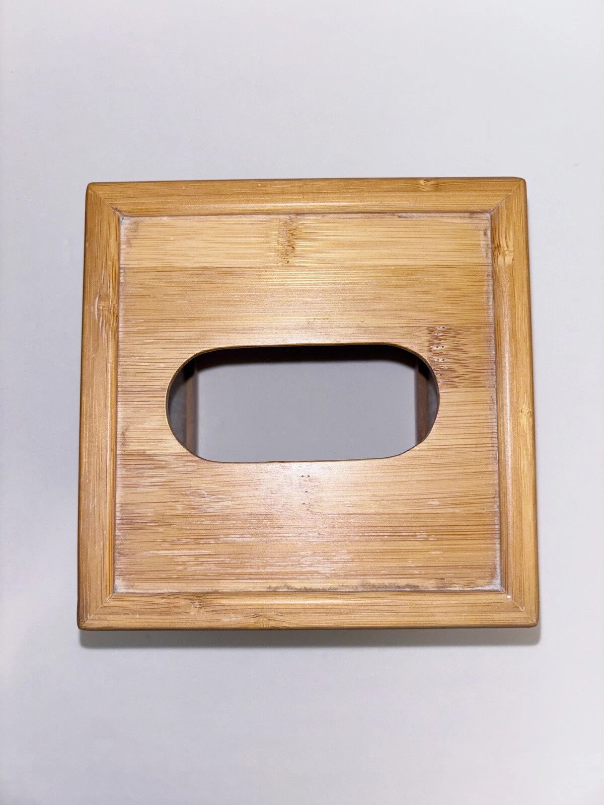Bamboo Square Tissue Box Cover | eBay