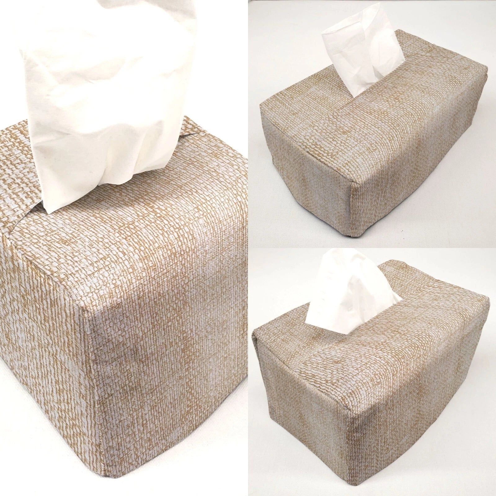 Faux Burlap Tissue Box Cover (8 Colors Available) | eBay