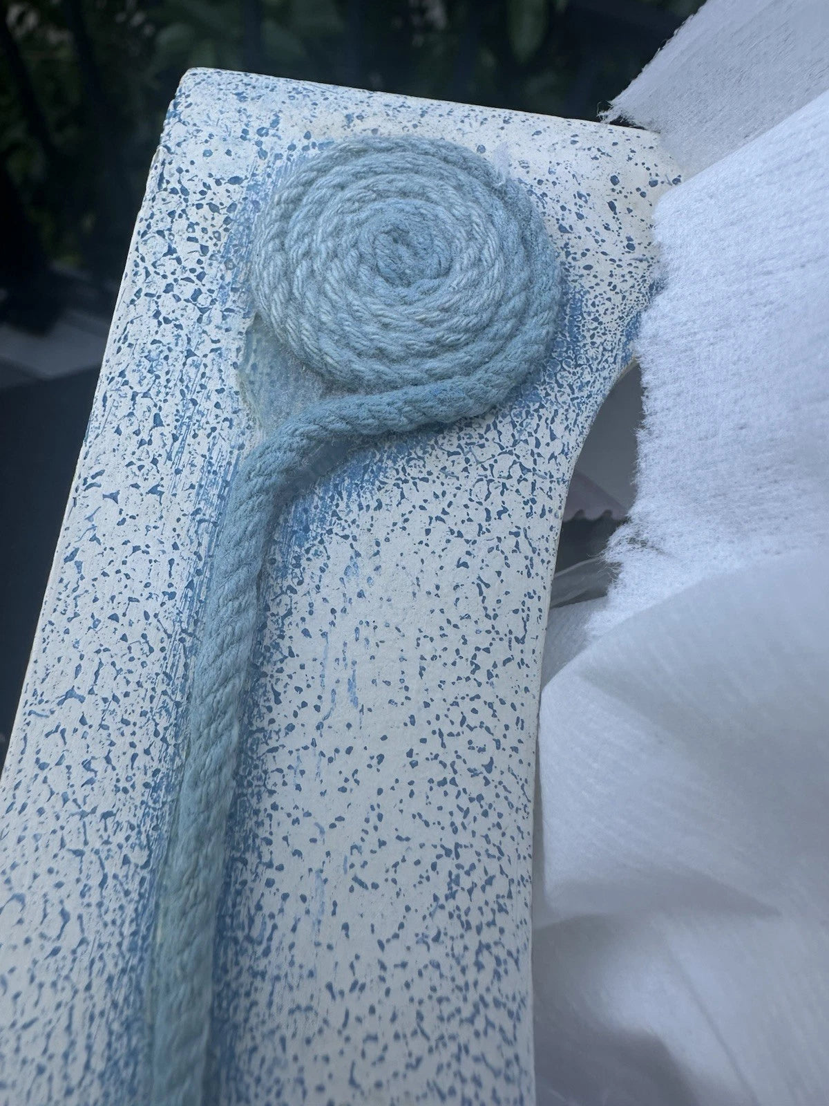 Vintage Blue Wooden Nautical Tissue Cover Box Holder Beach Anchor Oars | eBay