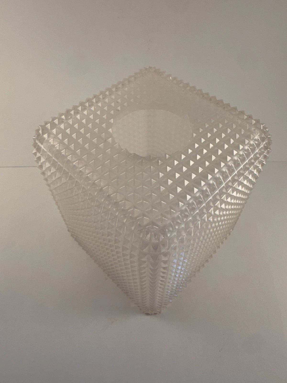 Mike Ally Iridescent Clear/White Quill Diamond Tissue Box Cover Holder | eBay