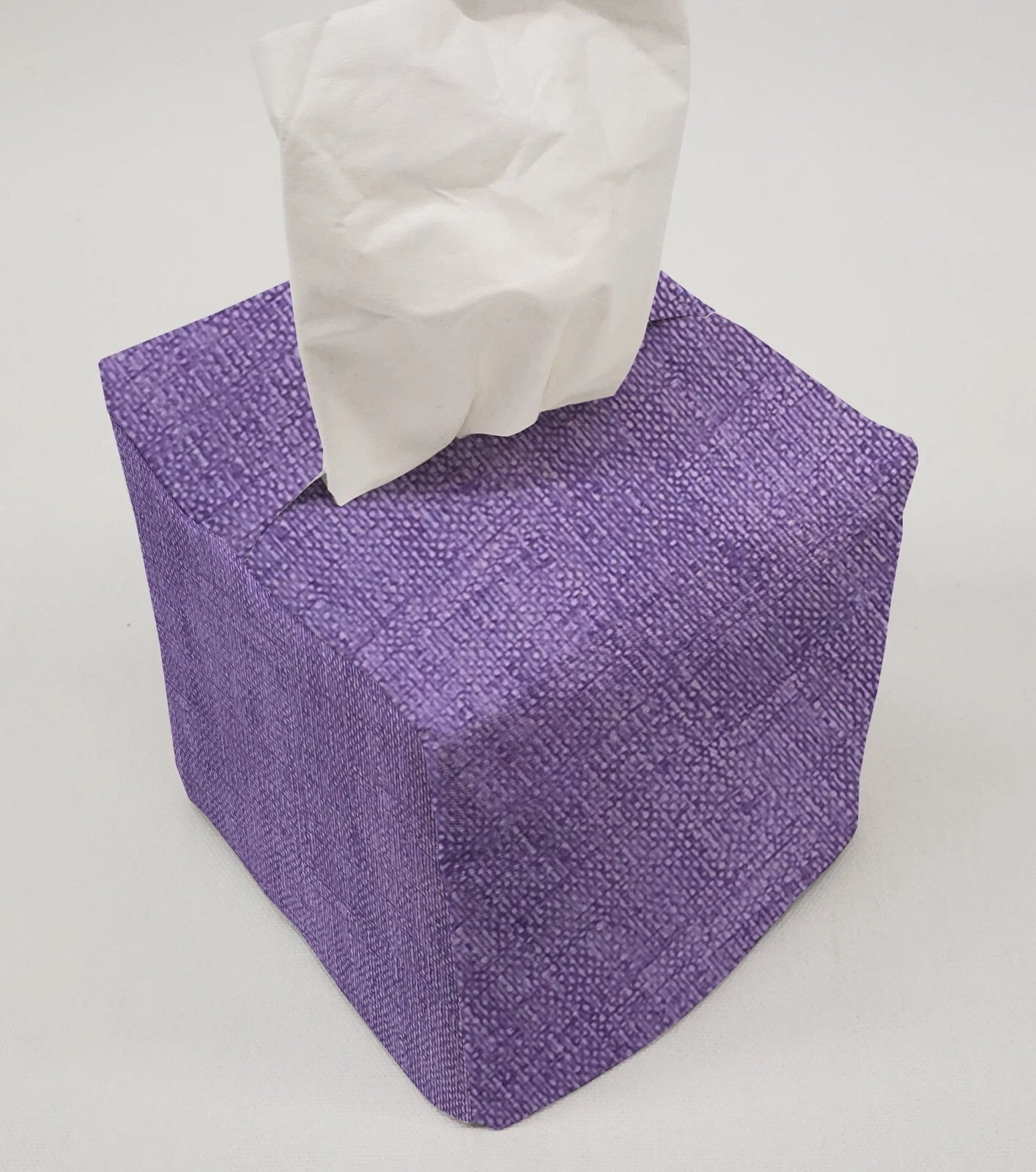 Faux Burlap Tissue Box Cover (8 Colors Available) | eBay