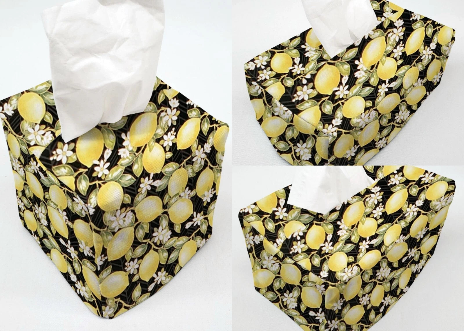Lemon Blossoms Tissue Box Cover | eBay