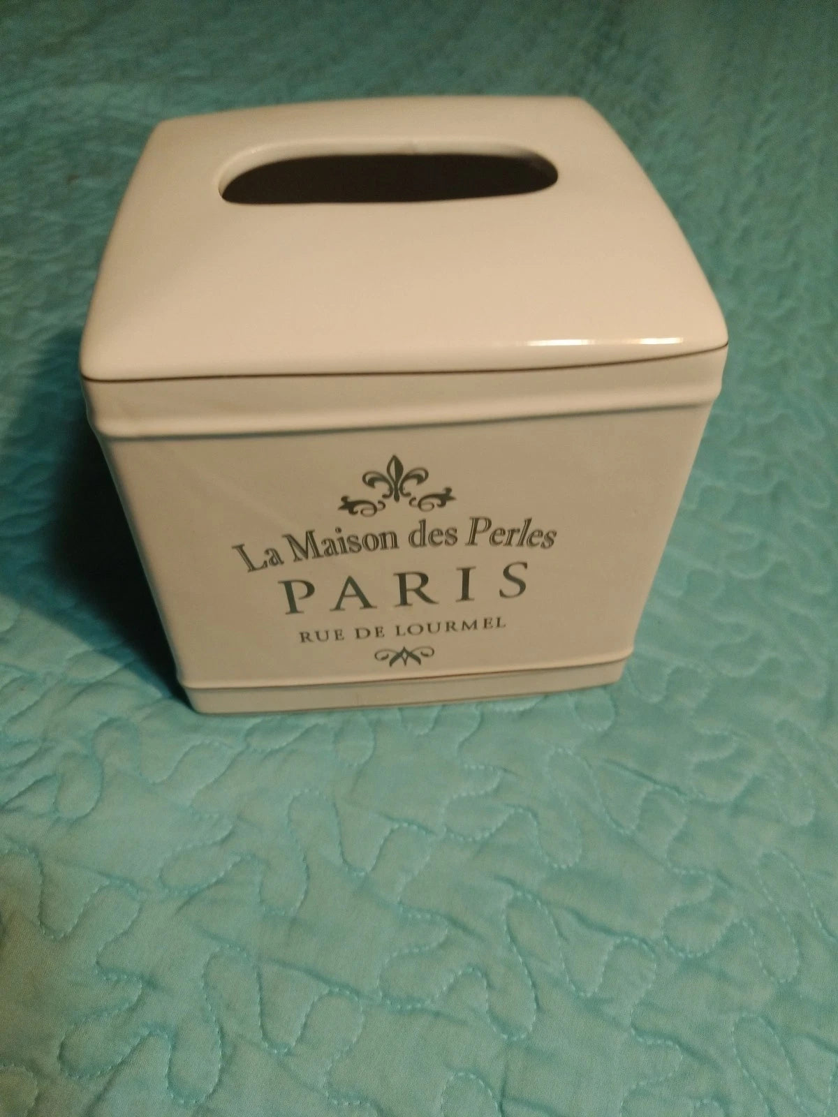 La Maison Des Perles Paris Rue De Lourmel Ceramic Tissue Box | eBay