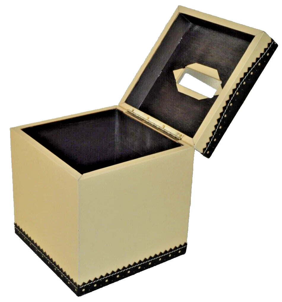 LABRAZEL Spectator Black Fine Leather Tissue Box Cover Jamie Drake Italy New | eBay