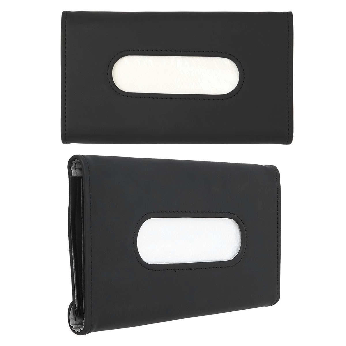 Car Sun Visor Tissue Dispenser Box Holder Universal PU Leather Paper Towel Case | eBay