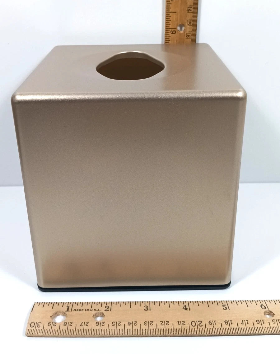 Gold Tissue Box Cover Square | eBay