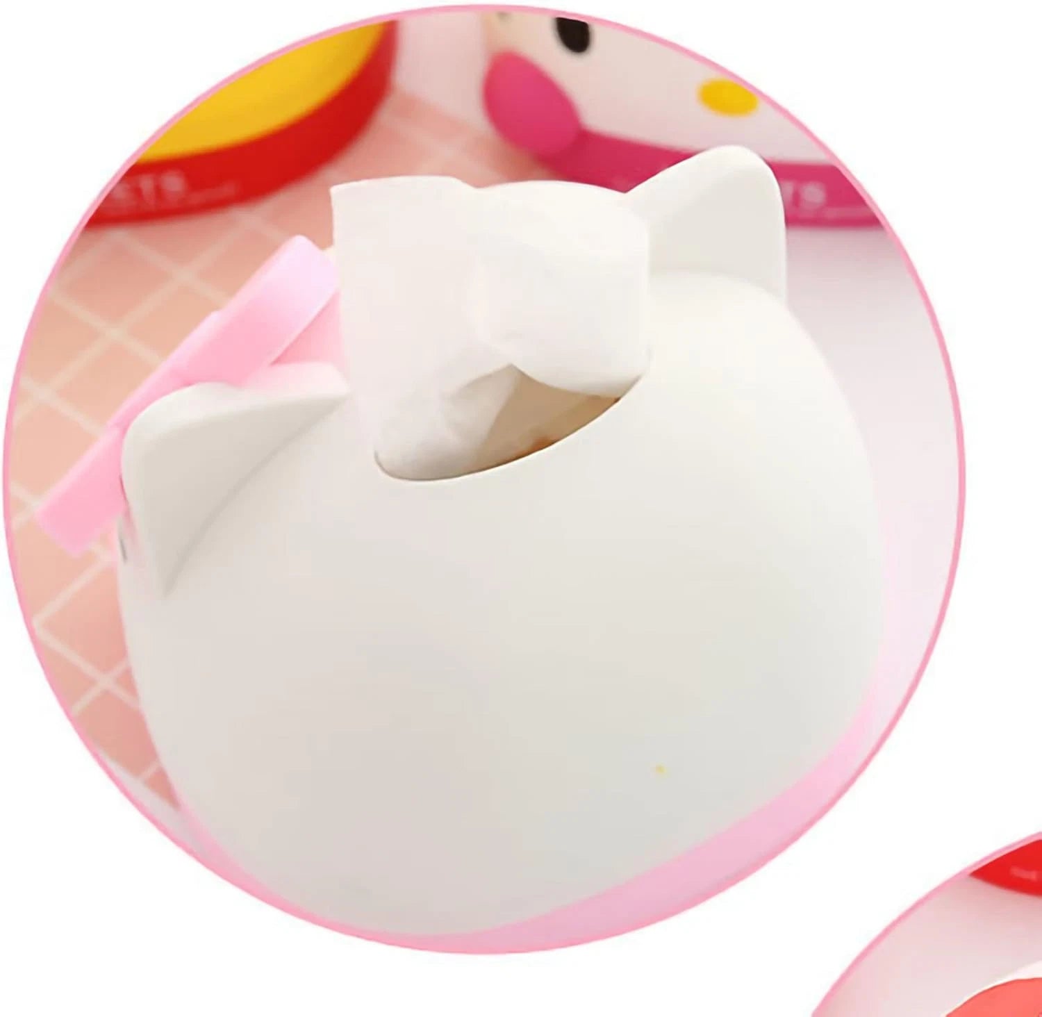 Kawaii Kitty Tissue Box for Living Room Bedroom Bathroom Car Office,Tissue Dispe | eBay