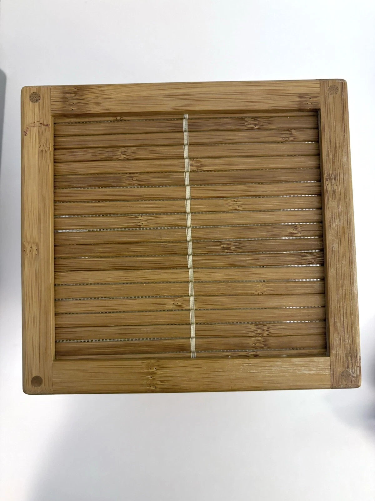 Bamboo Square Tissue Box Cover | eBay