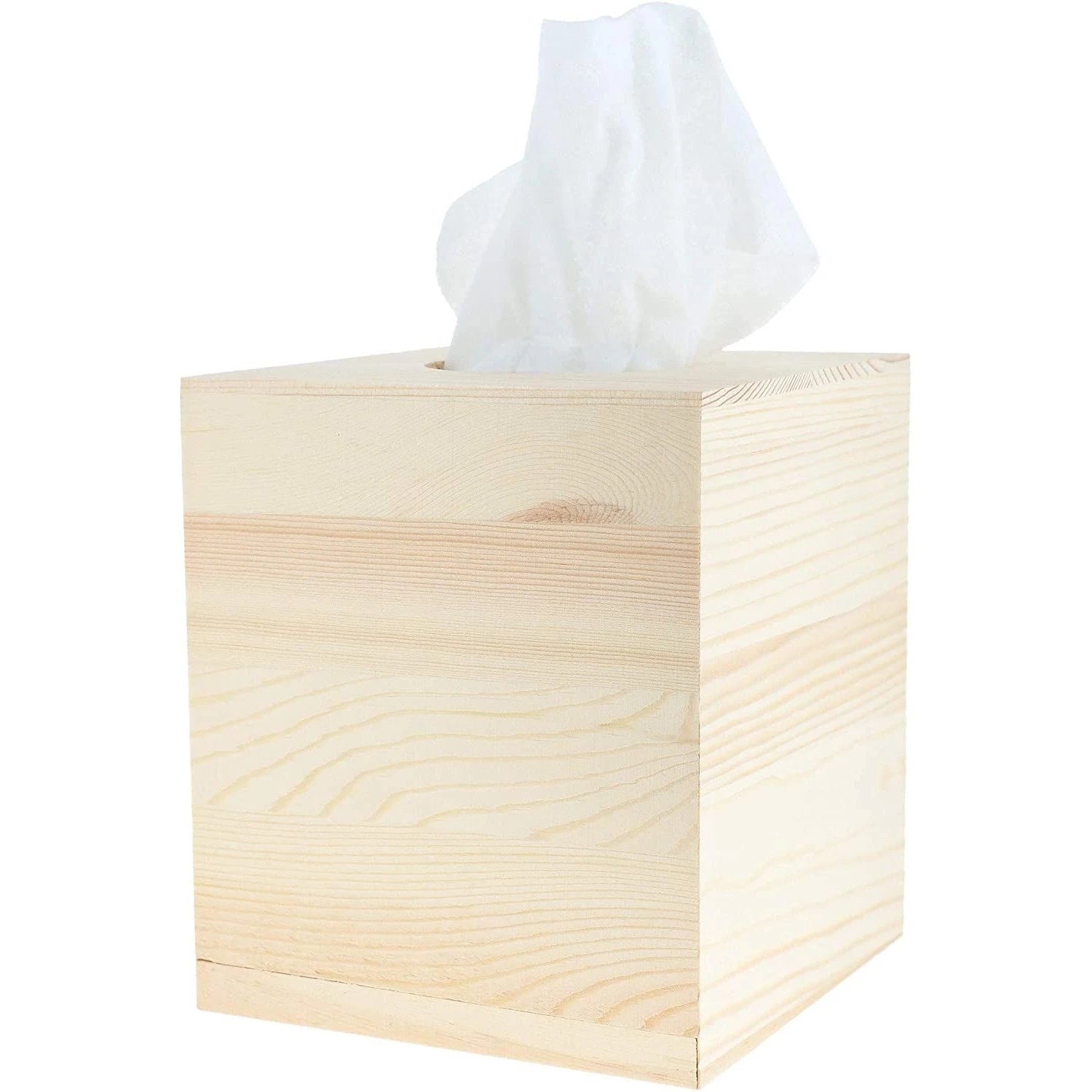 2 Pack Unfinished Wood Tissue Box Cover for DIY Crafts, Home Decor, 5x5.5 in | eBay