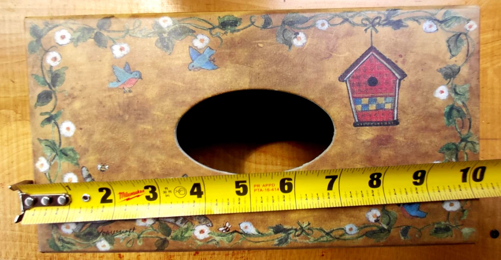 Primitive Tissue Box Bob’s Boxes All Creatures Cat Birdhouse Bunny Floral VTG | eBay