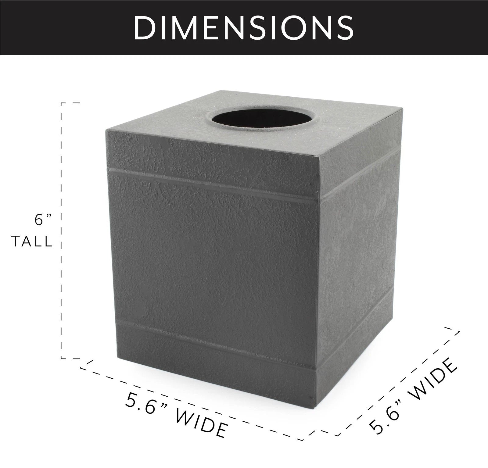 Galvanized Square Tissue Box Cover, Distressed Vintage Style Decor Tissue Holder | eBay