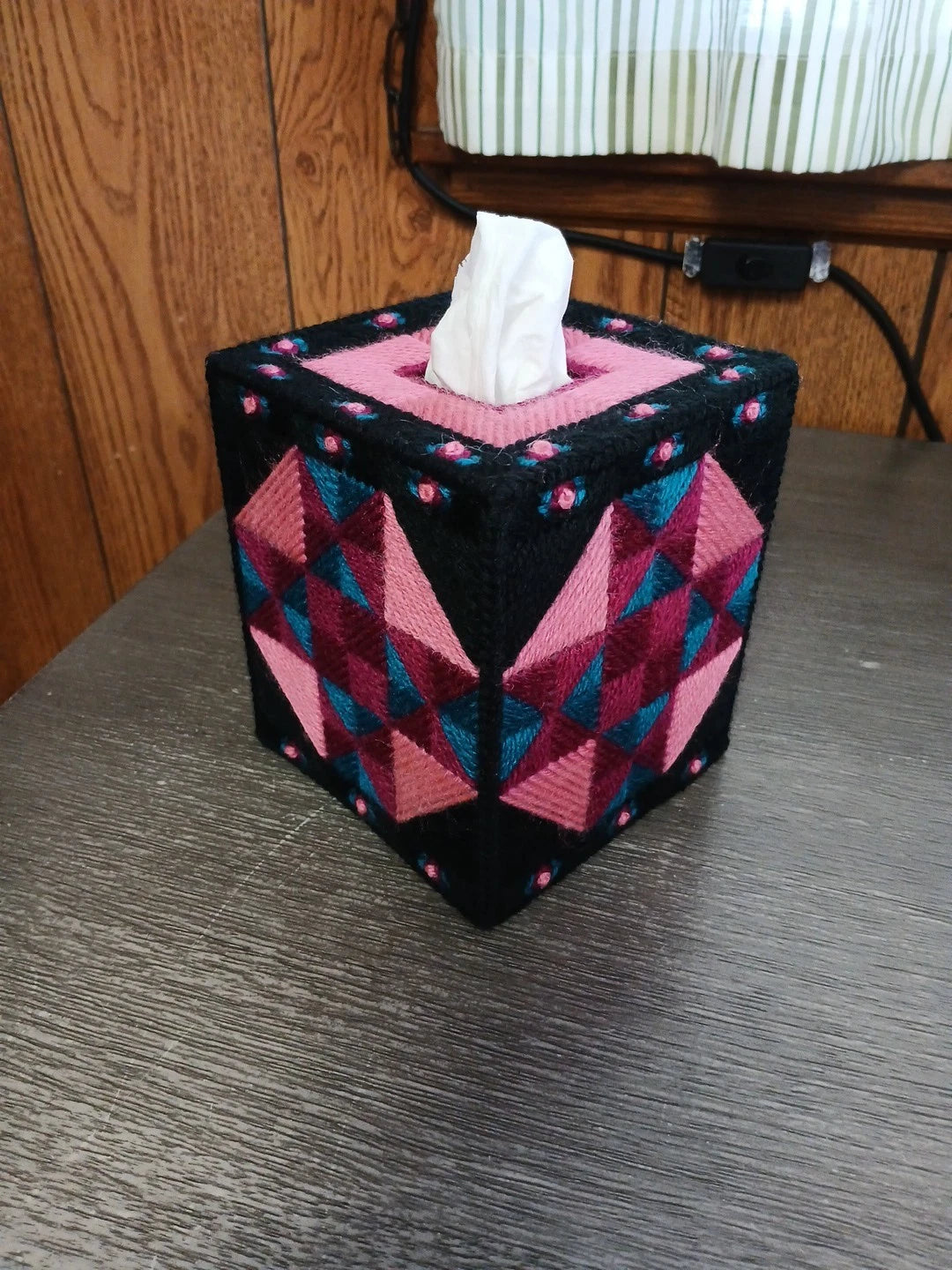Quilt Square Tissue Box Cover, Plastic Canvas | eBay