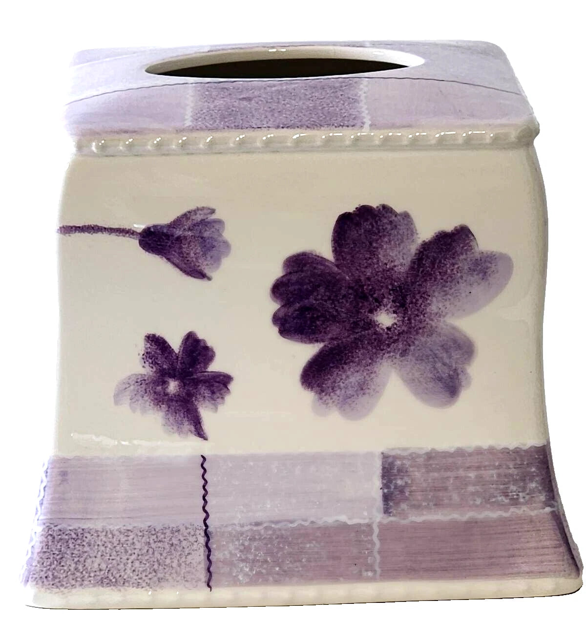 Ceramic Tissue Box Cover Bathroom Kleenex Accessories Facial Tissue Holder | eBay