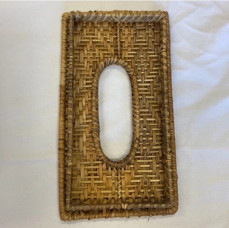 Crown | Fish Woven/Wicker Rattan Tissue Box Decor Brown | eBay