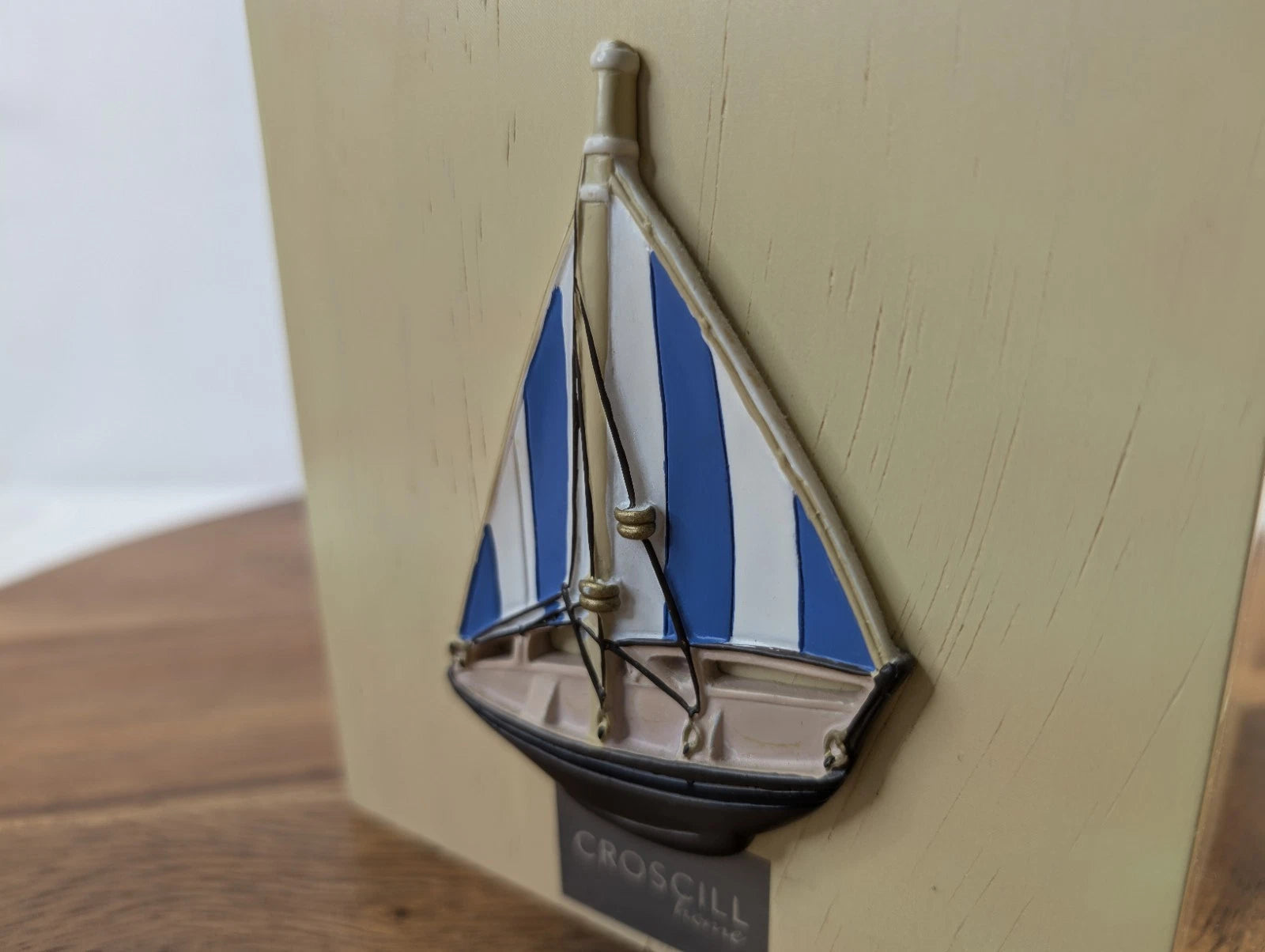 Croscill Seaside Beach Nautical Tissue Box Cover Palm Trees Sailboat Coastal | eBay