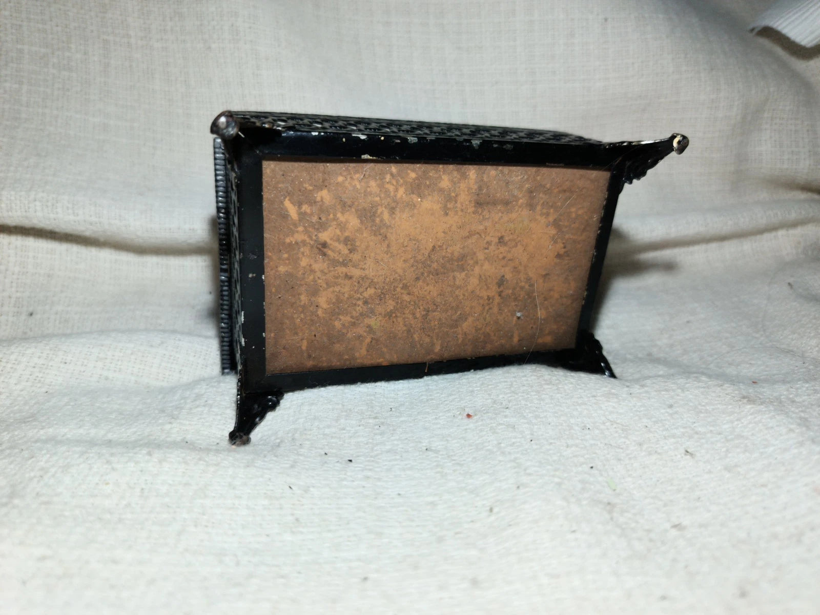 Vtg Pocket Small Tissue Holder Black Ormolu Filigree Ornate Regency 4.5” | eBay