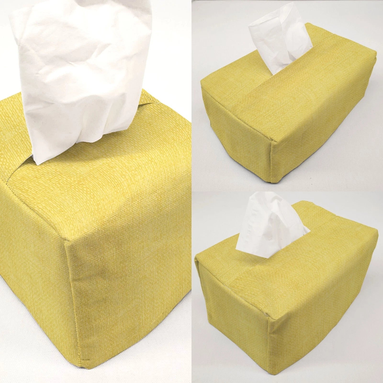 Faux Burlap Tissue Box Cover (8 Colors Available) | eBay