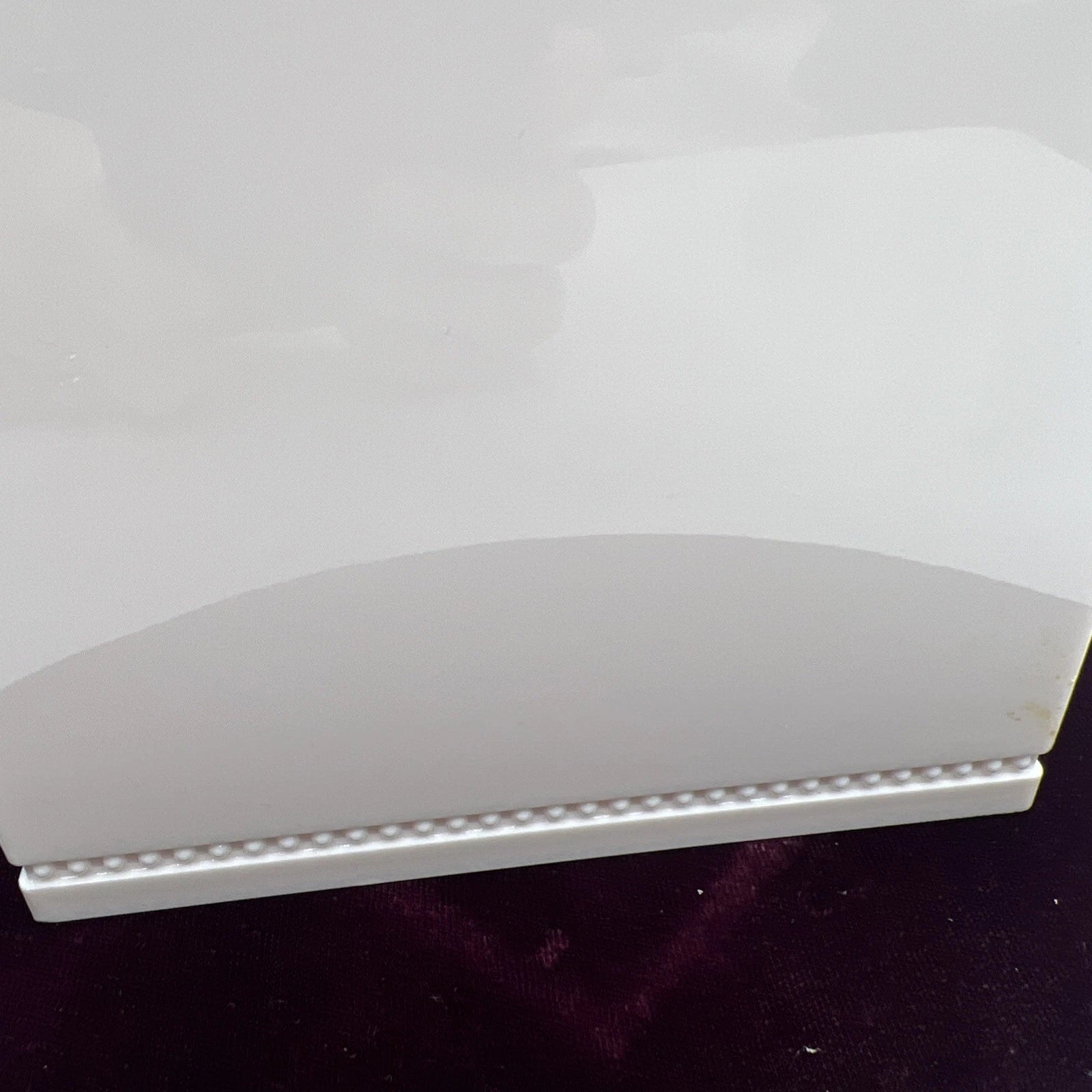 Martha Stewart Everyday Tissue Box Cover Cream Pink Beading Hard Plastic | eBay