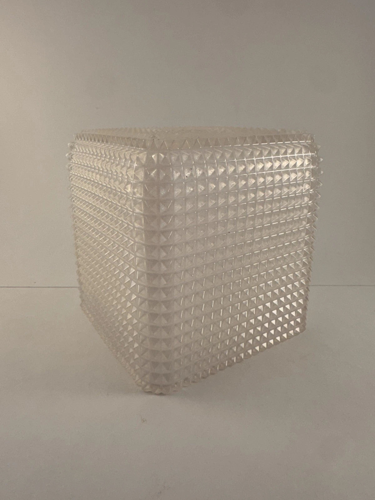 Mike Ally Iridescent Clear/White Quill Diamond Tissue Box Cover Holder | eBay