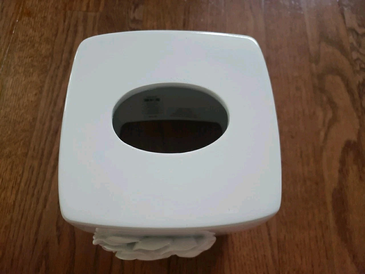 New Saturday Knight Keila Rose White Tissue Box Cover 6x5.5x5.5" Resin | eBay