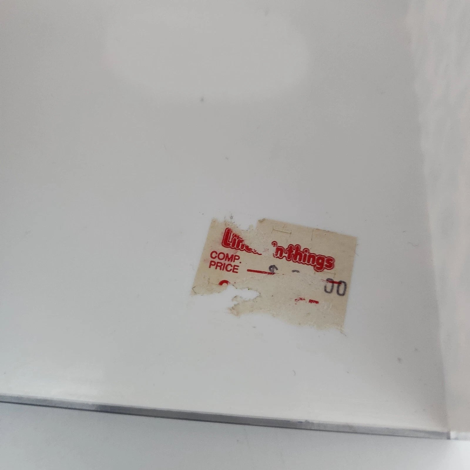 Pretty Tissue Box Holder Cover Blue and White Vintage Linens 'n Things Label | eBay