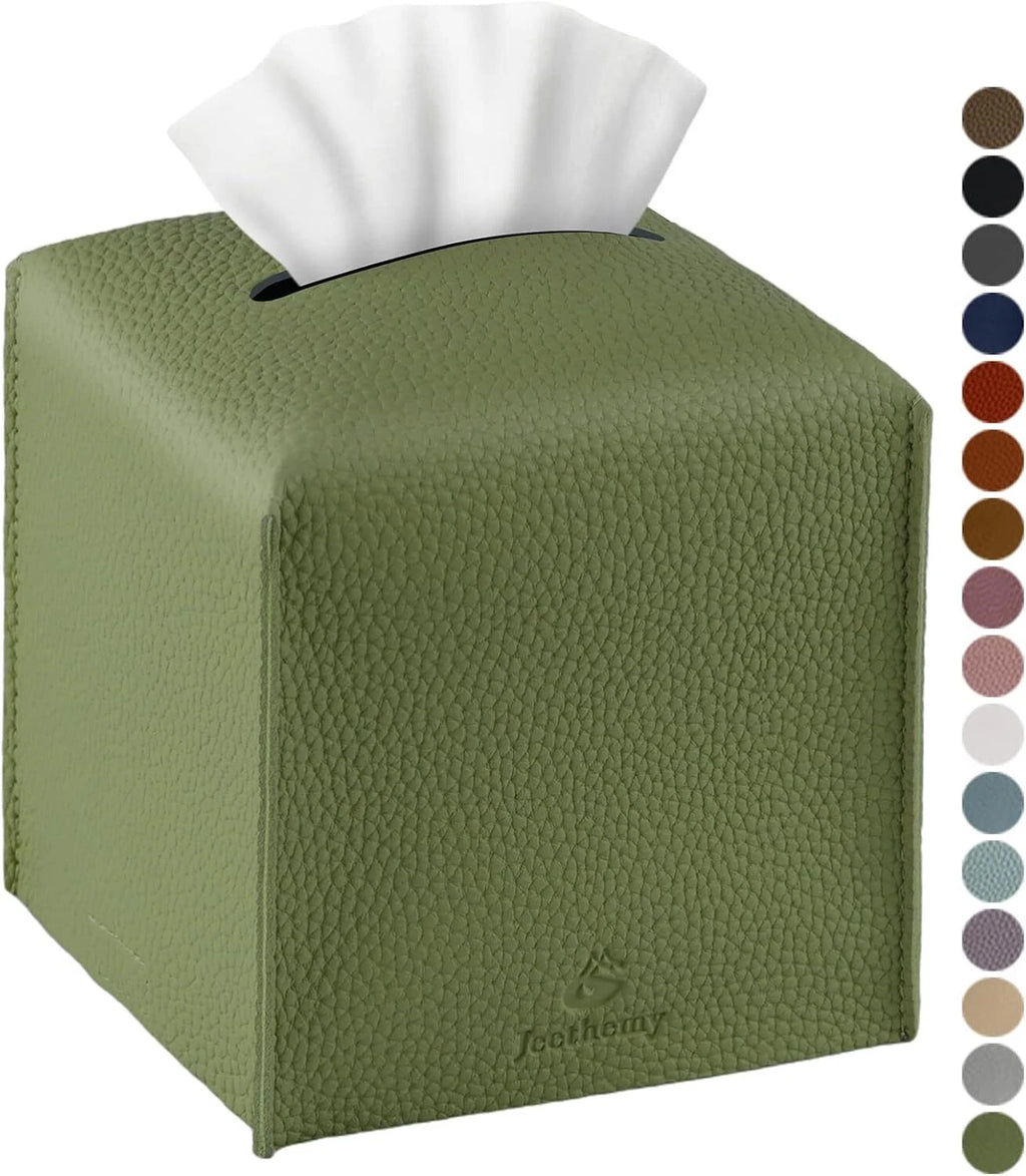 PU Leather Tissue Box Covers – Modern Square Holders for Home, Office & Bathroom | eBay