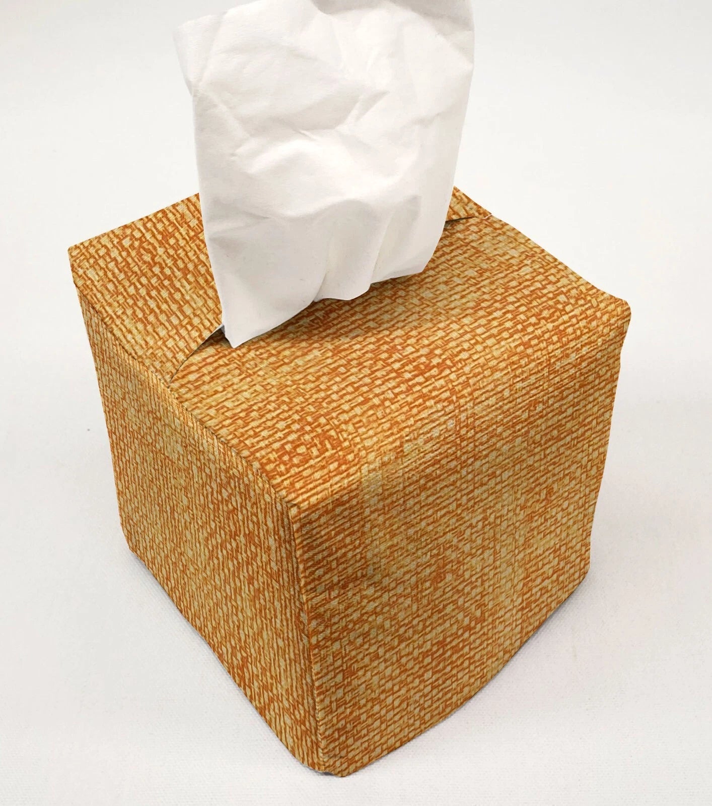 Faux Burlap Tissue Box Cover (8 Colors Available) | eBay