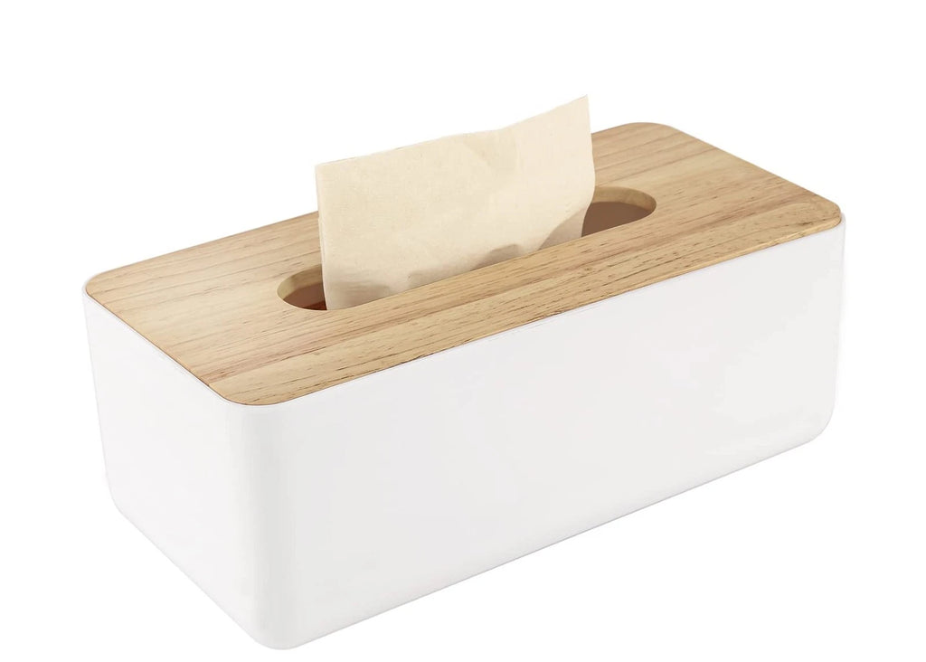 Wood Tissue Box Cover Gloves Box Holder Wooden Rectangular Tissue Box Holder ... | eBay
