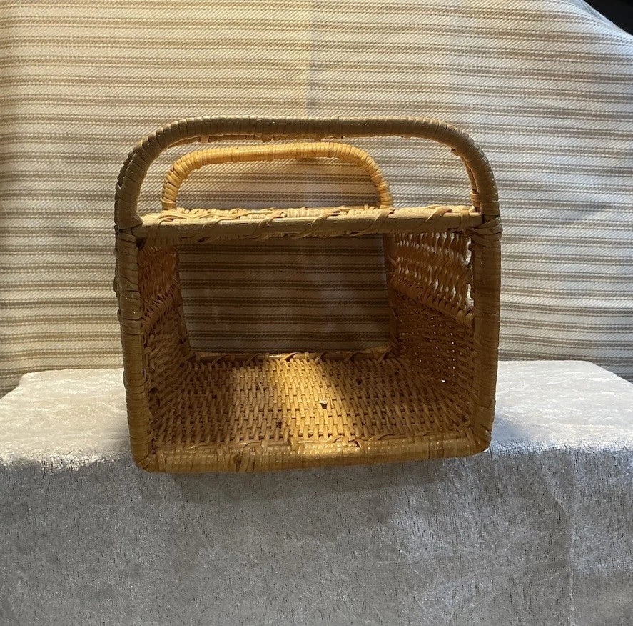 Vintage Wicker Rectangular Tissue Box Cover Boho Nautical Beach Cottage Core | eBay