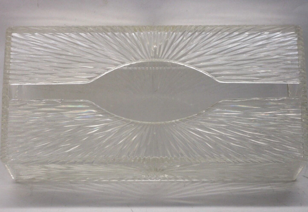 Vintage 60s Celebrity Tissue Box Holder Starburst Acrylic Lucite Plastic | eBay