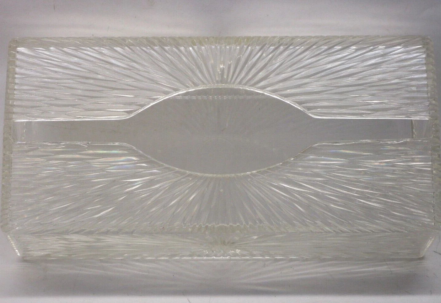 Vintage 60s Celebrity Tissue Box Holder Starburst Acrylic Lucite Plastic | eBay