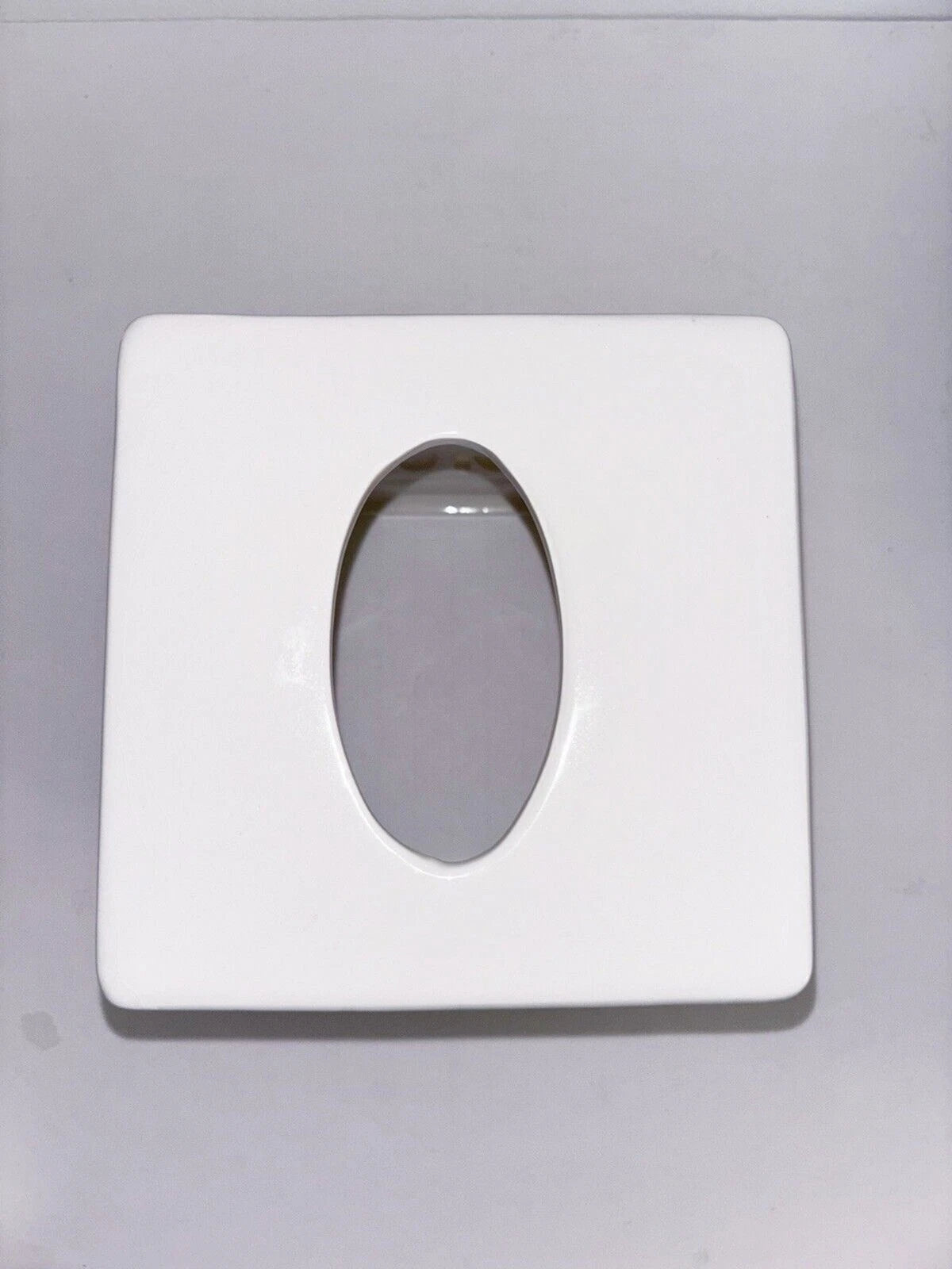 Country Living White Ceramic Tissue Cover | eBay