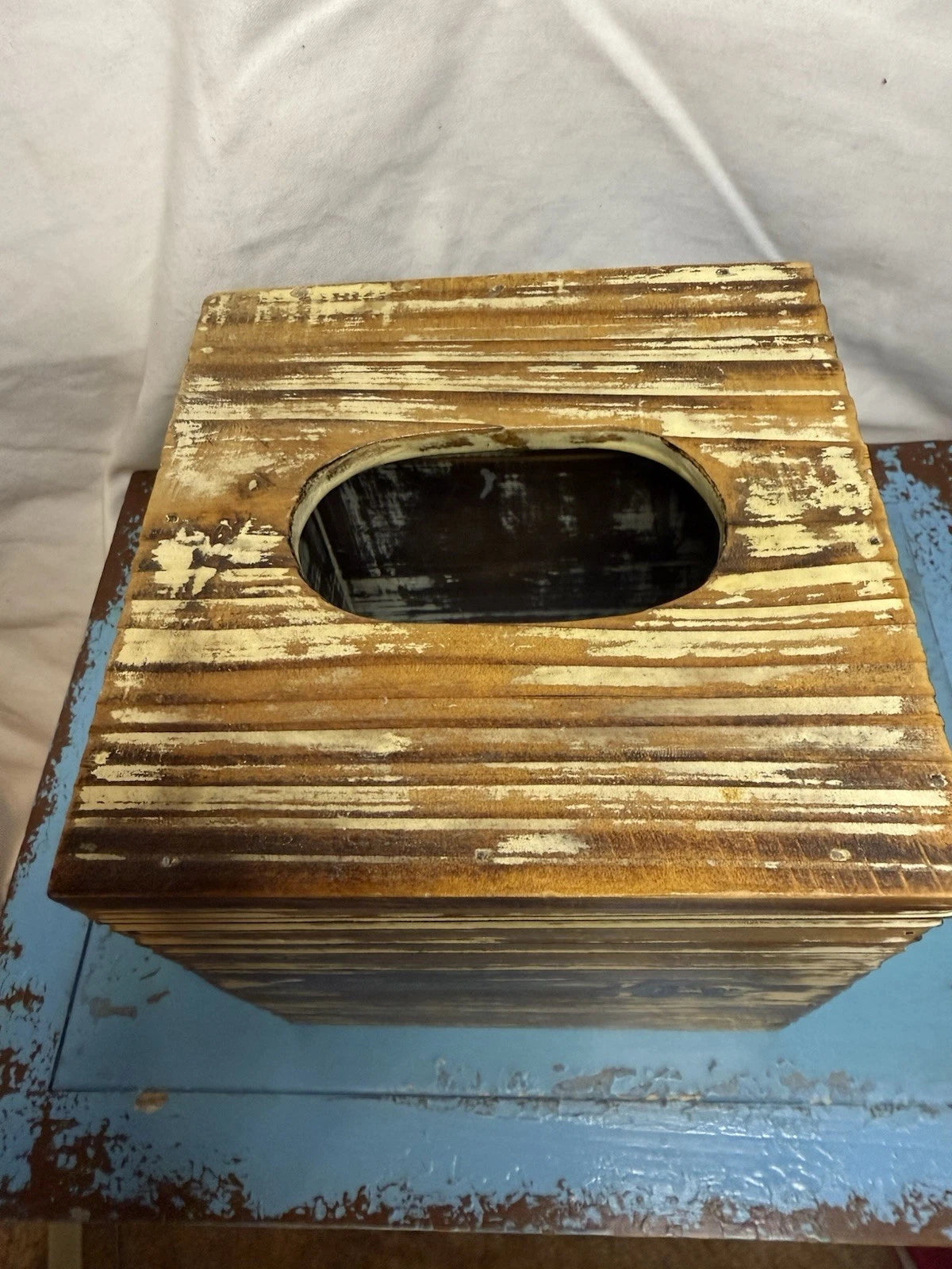 Rustic Torched Barn wood Tissue Box Cover Farm Decor | eBay