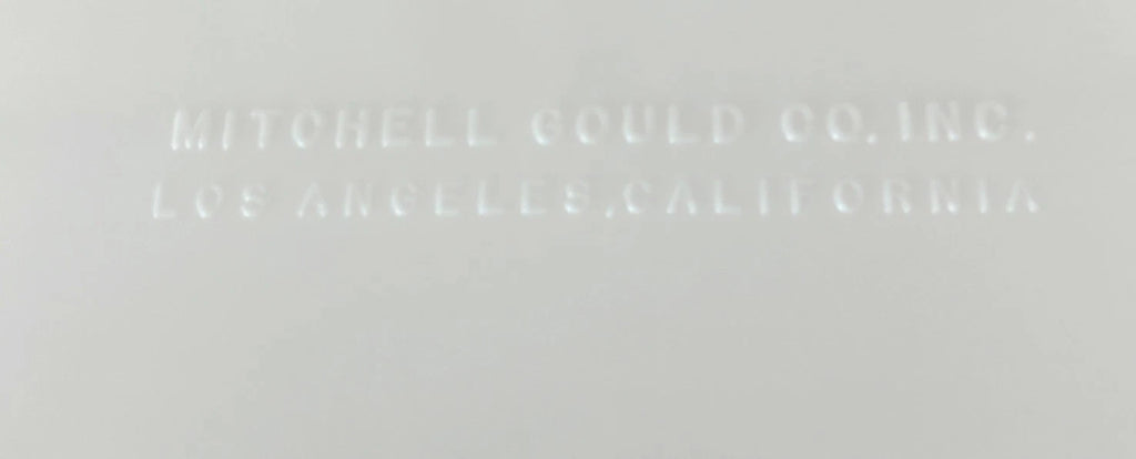 Beautiful Vintage Mitchell Gould MCM Green Striped Tissue Box Rare | eBay