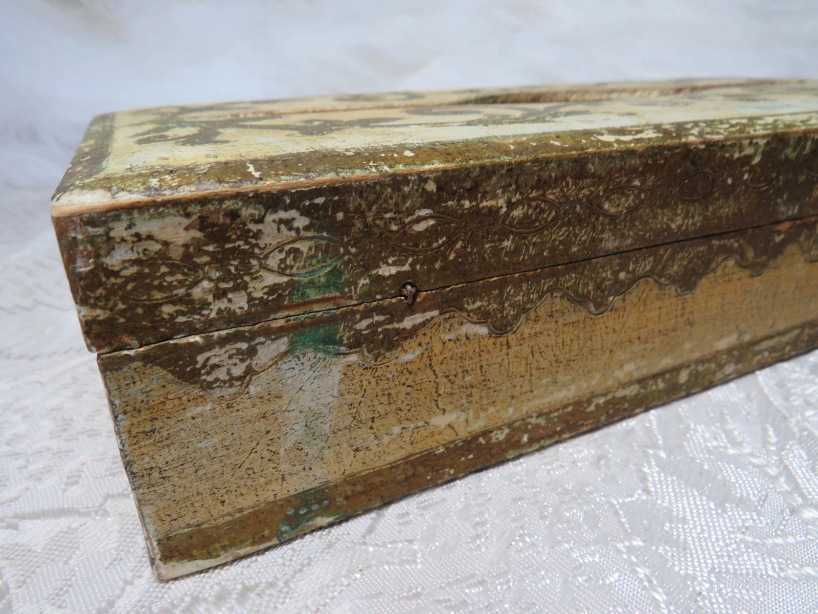 VINTAGE ITALIAN FLORENTINE FLORENTIA WOOD TISSUE BOX HOLDER DISPENSER GILT GOLD | eBay