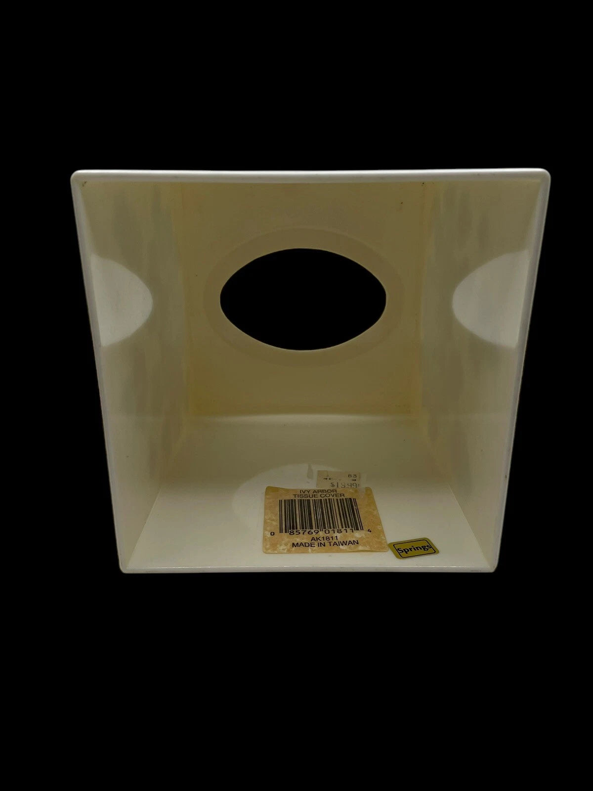 VTG Springs Ivy Arbor Tissue Box Cover White Green Vines Lattice Design Cottage | eBay