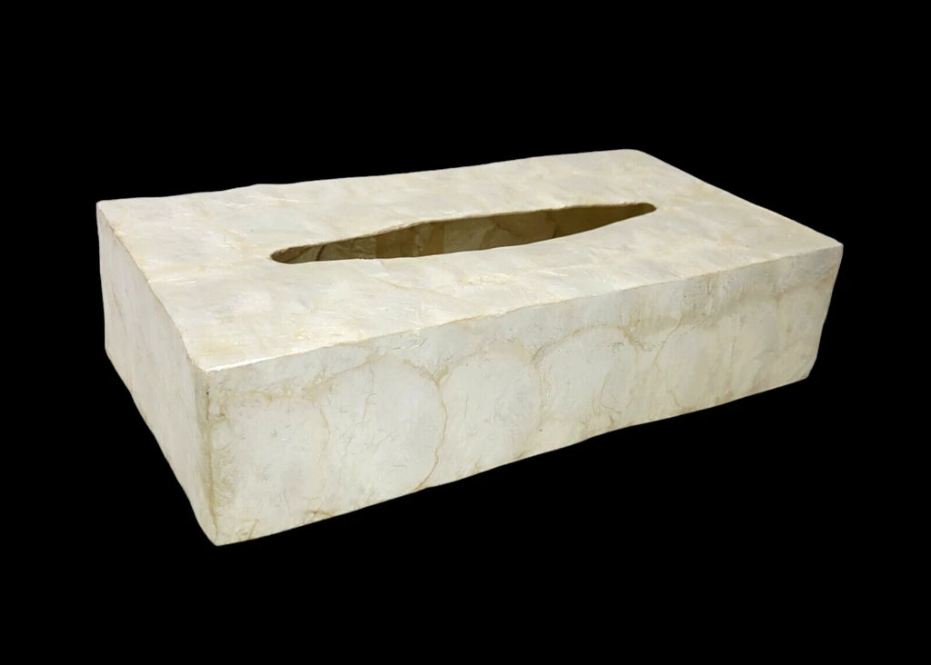 Natural Capiz Shell Rectangular Tissue Box Holder Cover 12.25" x 5.75" x 2.75" | eBay