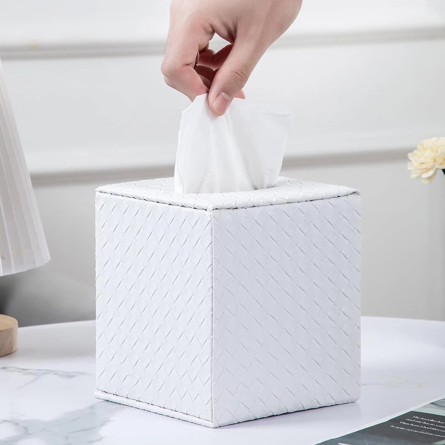 Tissue Box Cover Square,White Tissue Holder for Bathroom Accessories,Bathroom | eBay
