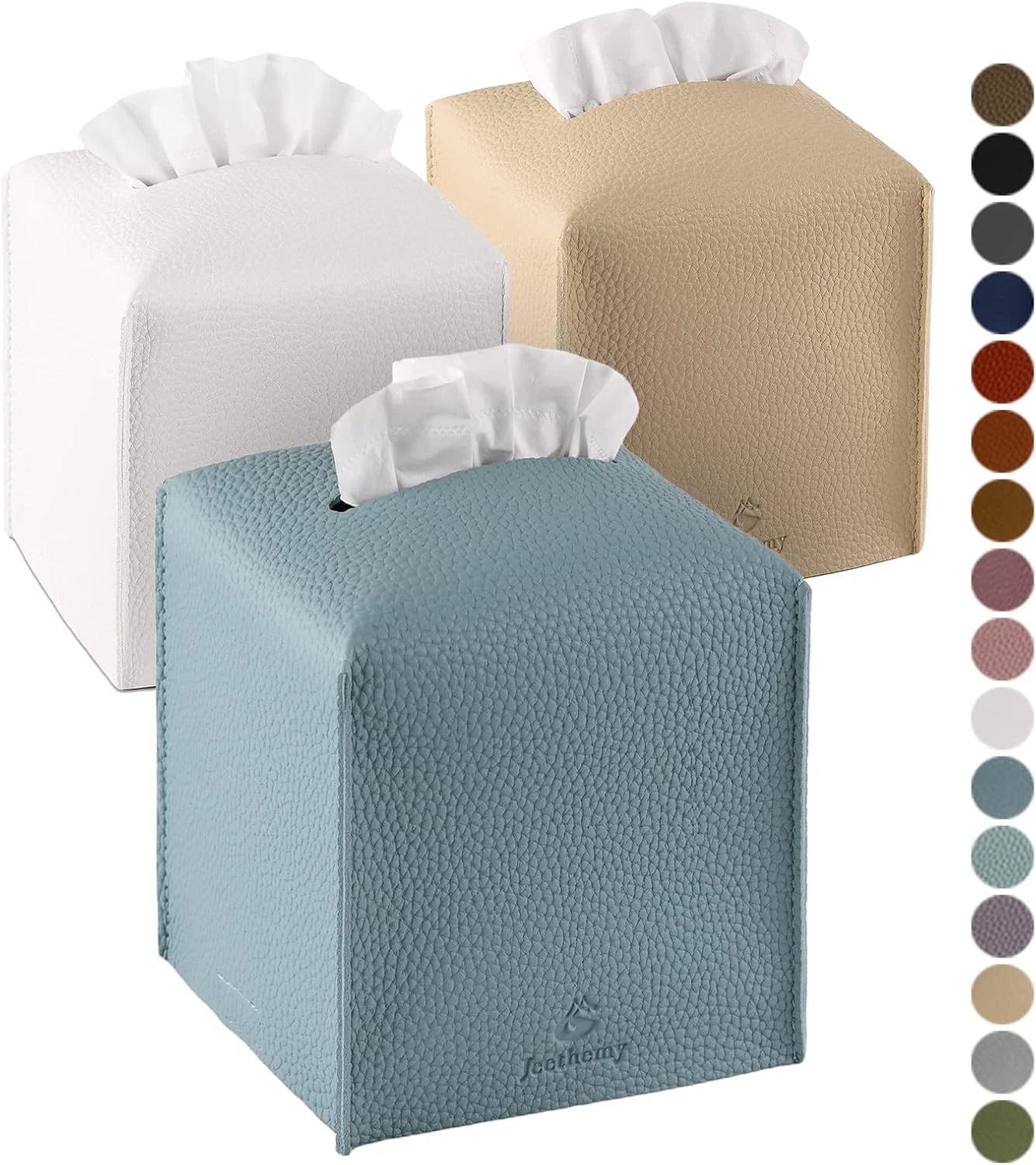 PU Leather Tissue Box Covers – Modern Square Holders for Home, Office & Bathroom | eBay