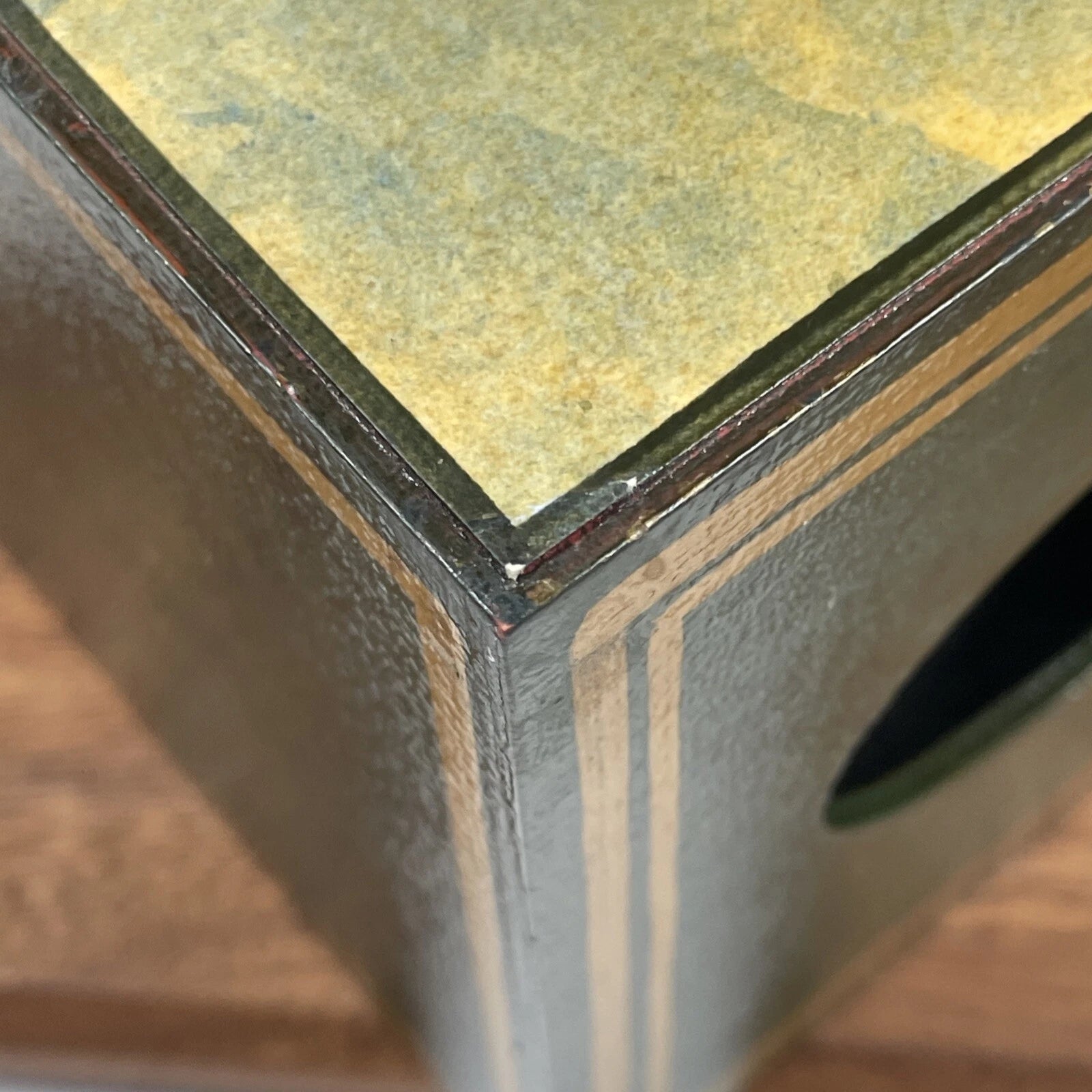 Hippo African Safari Antique Painted Print Animal Wood Green Tissue Box Cover | eBay