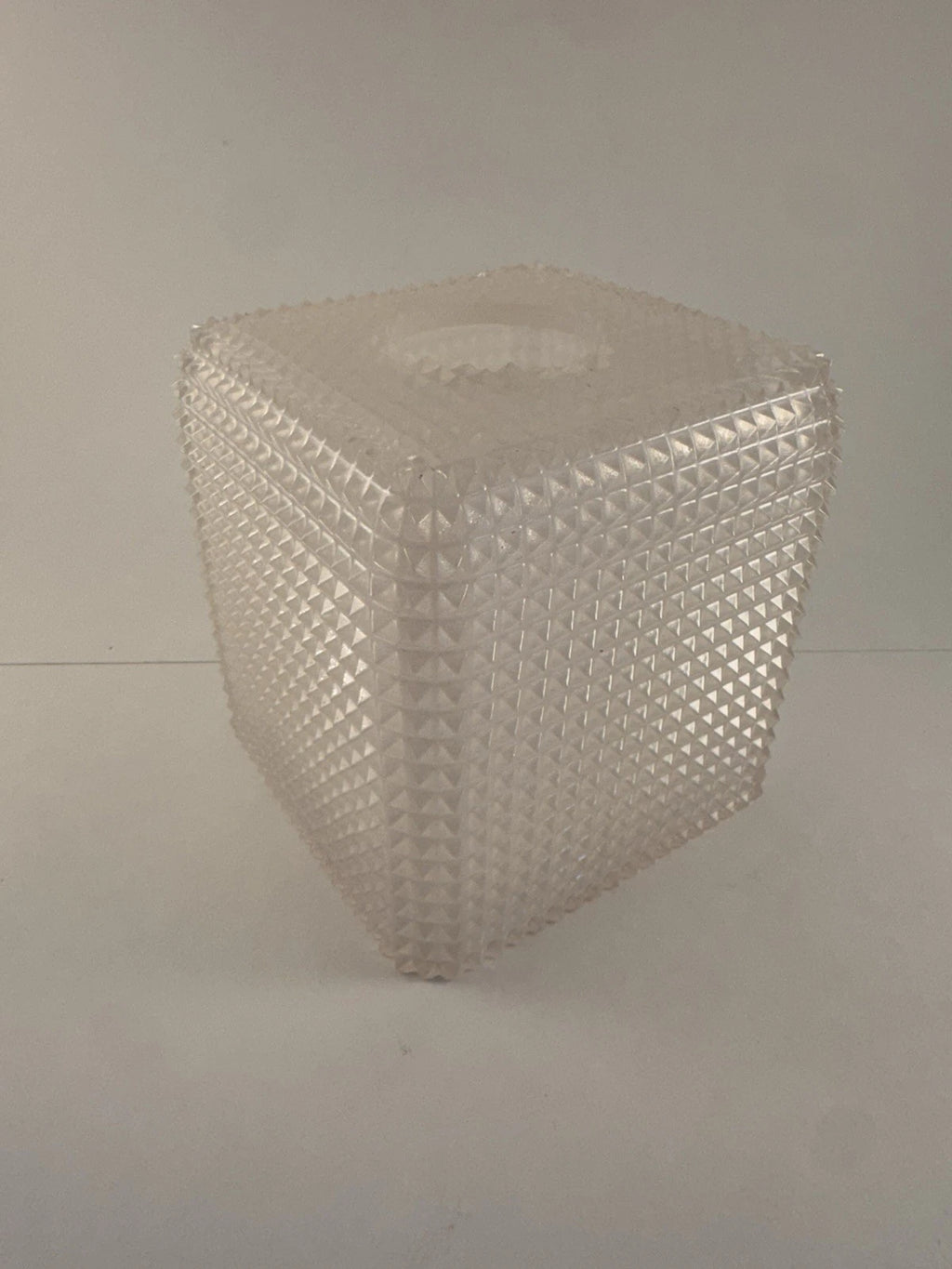 Mike Ally Iridescent Clear/White Quill Diamond Tissue Box Cover Holder | eBay