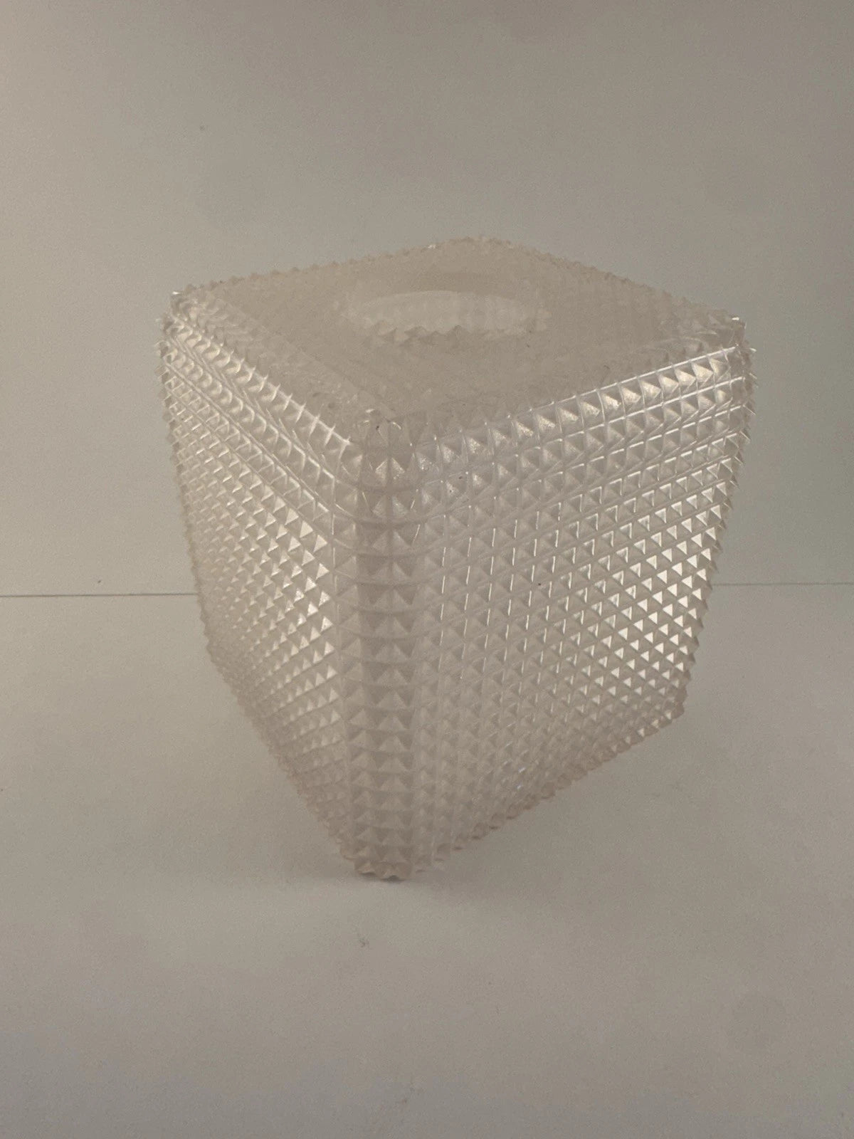 Mike Ally Iridescent Clear/White Quill Diamond Tissue Box Cover Holder | eBay